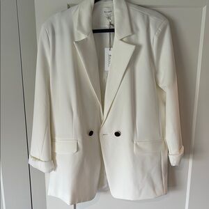Ellison White Blazer Oversized Modern Fit